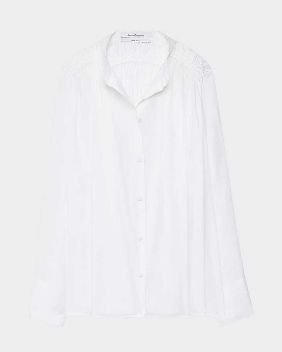 Gathered Voile Blouse